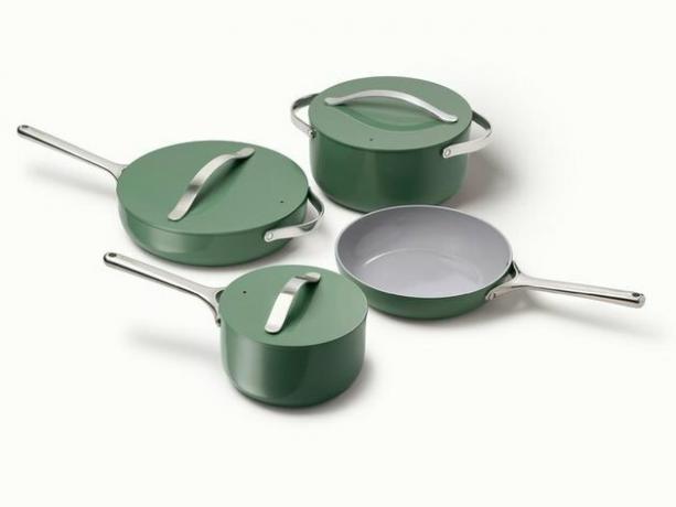 conjunto de panelas de cominho verde