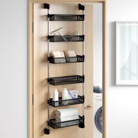 Organizador de porta de gabinete de 6 prateleiras de linha pontilhada Caryl Overdoor