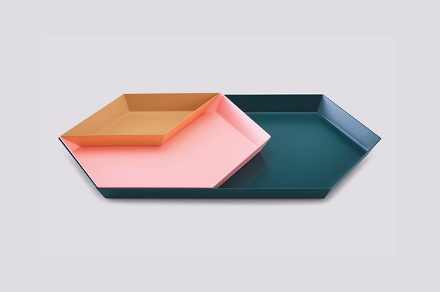 materiais de organização de escritório, bandejas de aninhamento geométricas