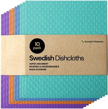Švédsky veľkoobchod s 10-dielnymi švédskymi utierkami na Amazon