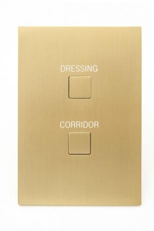 placa de interruptor de metal personalizada