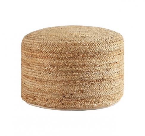 MoDRN Natural Boho Pufe Redondo de Juta, $ 45