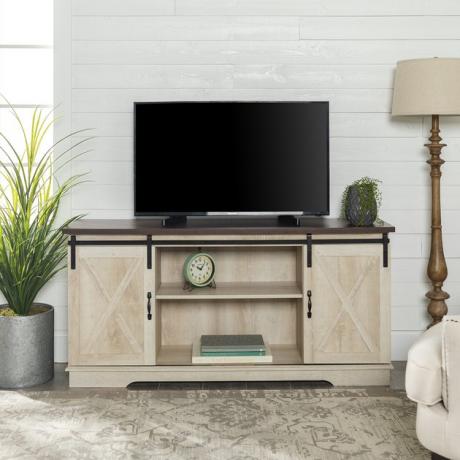 „Manor Park“ tvarto durų TV stendas, 219,99 USD