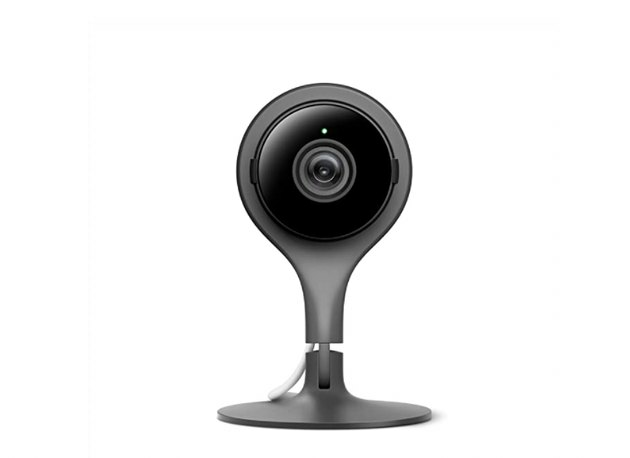 Google Nest Cam Indoor – Камера на закрито с кабел за домашна сигурност – Контролирайте с телефона си и получавайте мобилни сигнали – Камера за наблюдение с 247 видео на живо и нощно виждане. 