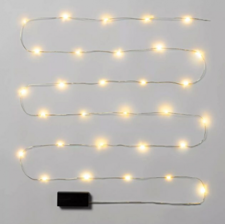 30ct LED-verlichting Batterij-aangedreven String Fairy Lights Warm Witgoud Draad