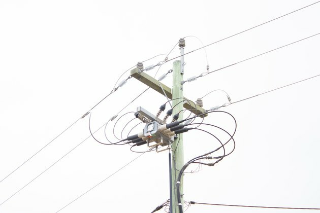 Step-down Transformer på Power Pole