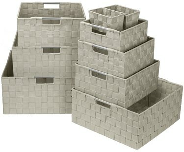 Set di contenitori per cestini intrecciati Sorbus Storage Box