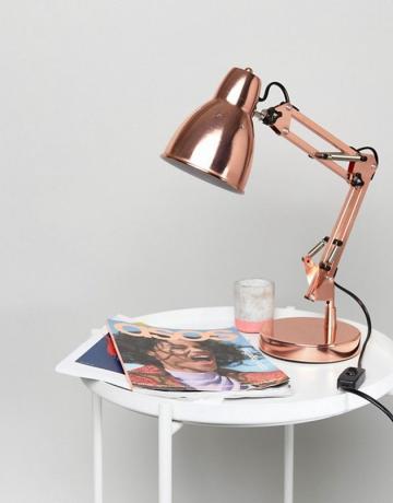 Mini lâmpada industrial Typo Rose Gold