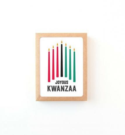 cartão alegre kwanzaa