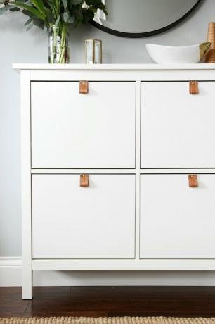 ikea hemnes cortar couro puxa diy