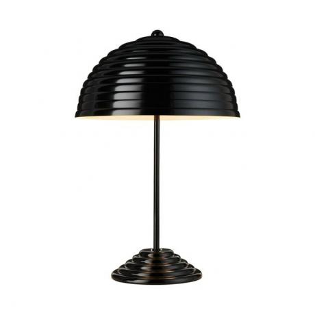 „CB2 x GQ Ripley“ visiškai juoda stalo lempa