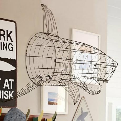 Wire Shark Wall Decor