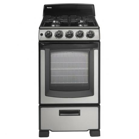 Danby Gas pequeno fogão com forno manual limpo em aço inoxidável da Home Depot