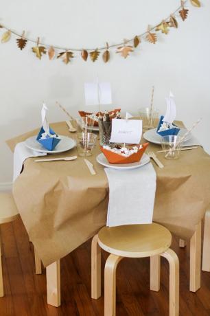 Toalha de mesa de Ação de Graças para crianças