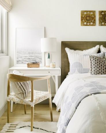 ideias para quartos pequenos e espaço na mesa do boho mínimo