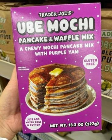 Trader Joe's ube mochi mješavina za palačinke i vafle