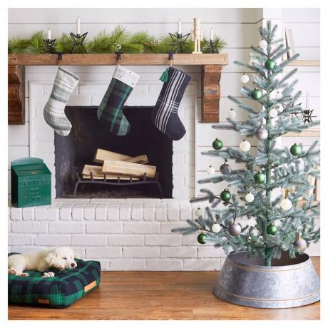 mantel met groen thema