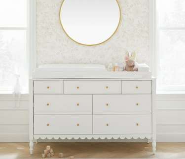 Pottery Barn Kids Penny Set di comò e topper per vivaio extra largo, $ 1.699