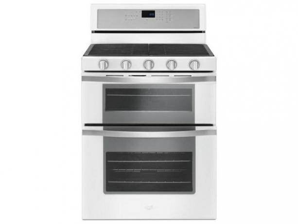 fogão elétrico de topo plano branco