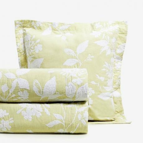 Bloemen katoenen jacquard sprei