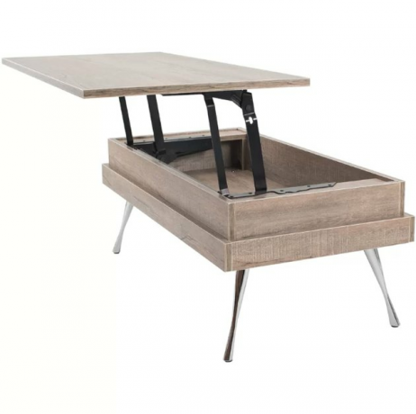 Mesa de centro moderna com tampo em elevação cornelia