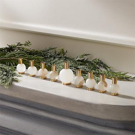 CB2 Alabaster Menorah, $ 89,95