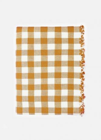 Toalha de mesa Heather Taylor Gingham Goldenrod, $ 258